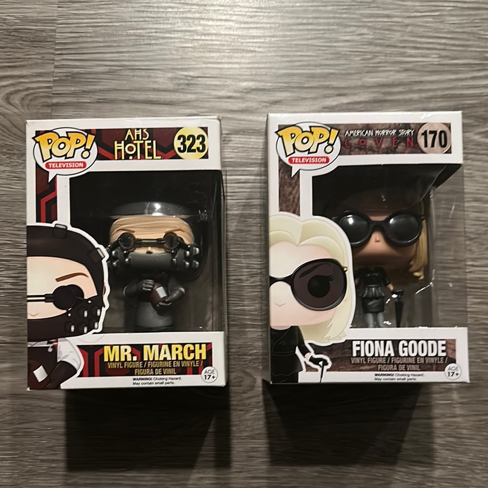 Funko Pop AHS Mr. March and Fiona Goode Figures